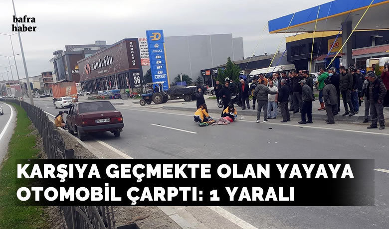 Samsun Sinop Yolunda Trafik Kazası: 1 Yaralı - Samsun'un Bafra ilçesi Samsun Sinop yolunda otomobilin yayaya çarpması sonucu 1 kişi yaralandı.