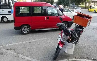 Samsun’da motosikletli kurye kazası: 1 yaralı
