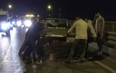 Samsun’da 14 araç birbirine girdi: 2 yaralı
