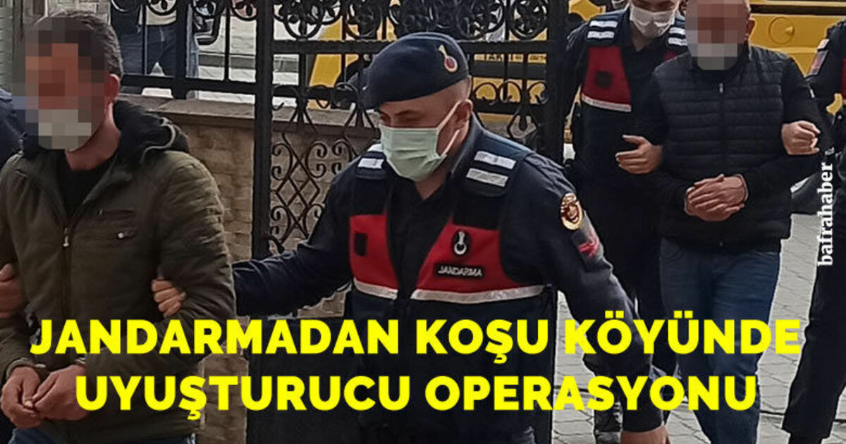 Jandarmadan Koşu Köyünde uyuşturucu operasyonu: 2 gözaltı