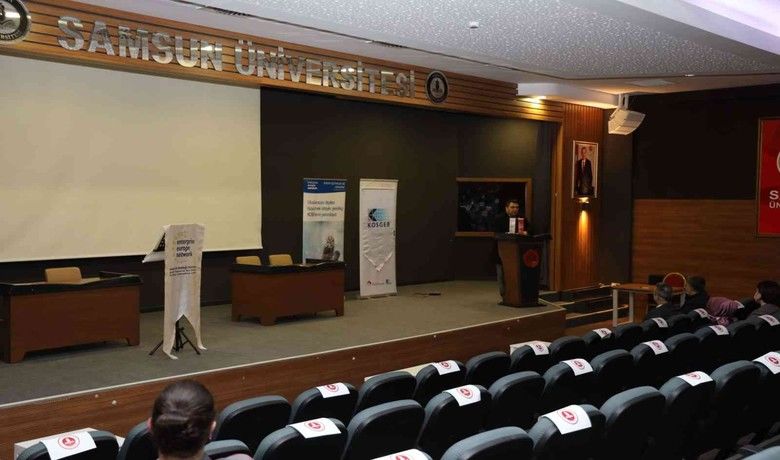 Samsun Üniversitesi’ndeKOSGEB destekleri anlatıldı - Samsun Üniversitesi’nde düzenlenen toplantıda KOSGEB destekleri hakkında bilgi verildi.
