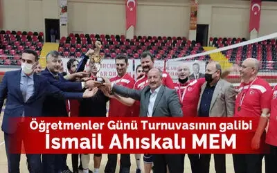 Öğretmenler Günü Turnuvasının Galibi İsmail Ahıskalı Mem
