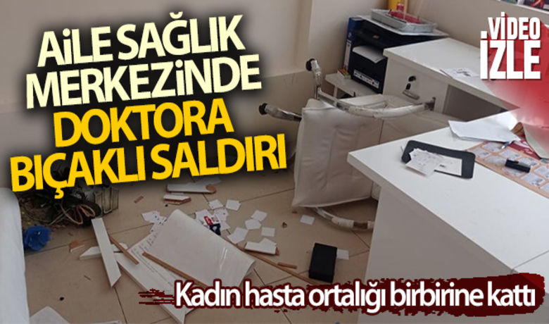 Kadına yönelik şiddet gününde,kadından doktora bıçaklı saldırı - Diyarbakır’ın Kayapınar ilçesinde iddiaya göre kadın hasta elindeki bıçakla ortalığı bir birine kattı, doktoru yaraladı.