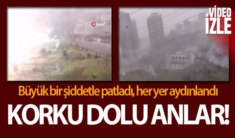 Başakşehir'de elektrik trafosundayaşanan patlama kamerada - İstanbul Başakşehir Ayazma Millet Bahçesi'nde elektrik trafosunda yaşanan patlama kameraya yansıdı.