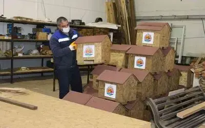 Atakum’da sokak hayvanlarına yuva
