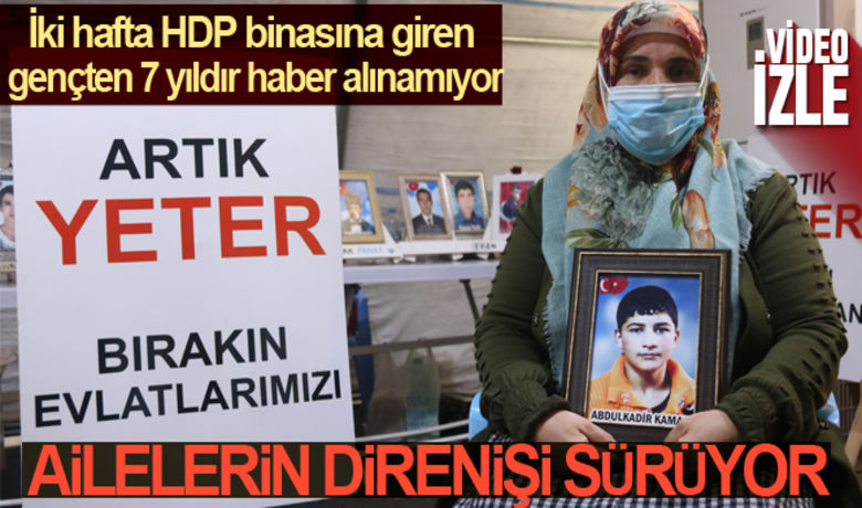 İki hafta HDP binasına girengençten 7 yıldır haber alınamıyor - Çocuklarının terör örgütü PKK mensupları tarafından dağa kaçırıldığı iddiasıyla HDP Diyarbakır il başkanlığı önünde evlat nöbeti tutan ailelerin evlat nöbeti 824’üncü gününde de sürüyor.