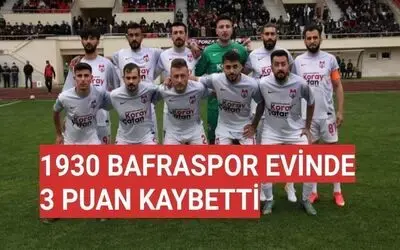 1930 Bafraspor Evinde 3 Puan Bıraktı 