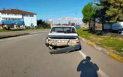 Samsun’da trafik kazası: 2 yaralı

