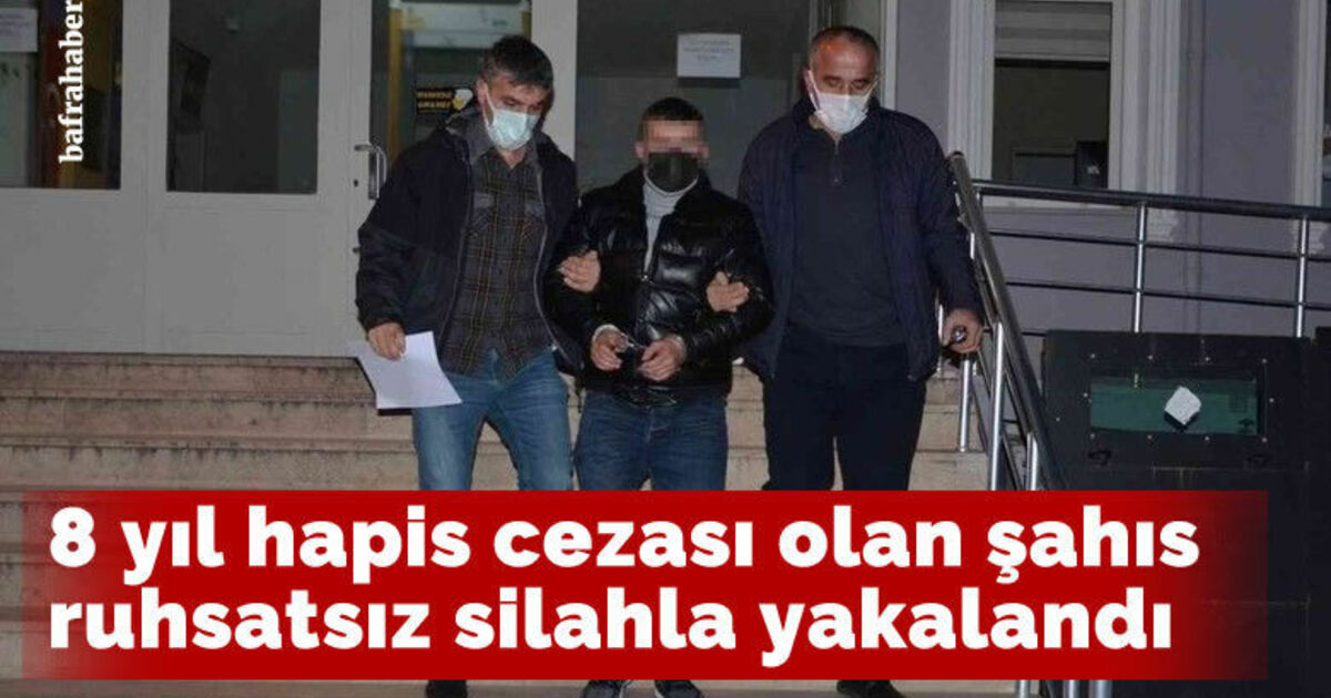 8 yıl hapis cezası olan şahıs ruhsatsız silahla yakalandı