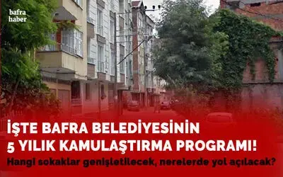 Bafra Belediyesinin 2022-2026 Kamulaştırma Programı