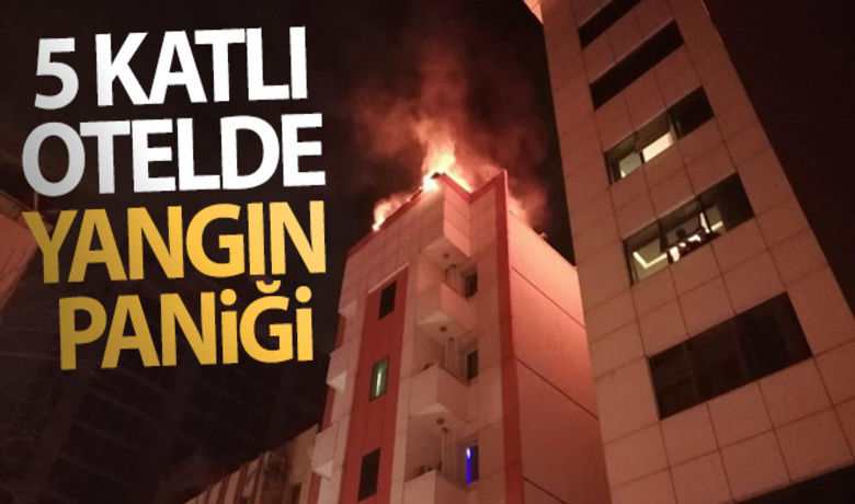 İzmir'de 5 katlı oteldeyangın paniği, müşteriler tahliye edildi - İzmir’in Konak ilçesinde 5 katlı otelin çatısında çıkan yangın paniğe neden olurken, müşteriler tedbir amaçlı otelden tahliye edildi. Alevler itfaiye ekiplerince kısa sürede kontrol altına alınarak söndürüldü.