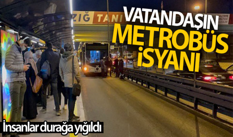 Yine metrobüs arızası: Vatandaş isyan etti - Yenibosna’da sabah saatlerinde yaşanan metrobüs arızası duraklarda yoğunluğa neden olurken, uzun süre bekleyen vatandaşlar isyan etti.