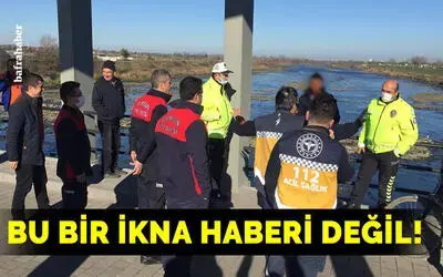 Engelli Gençten Köprüde Sahte İntihar İhbarı