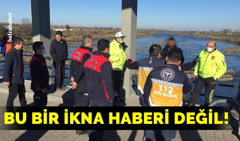 Engelli Gençten Köprüde Sahte İntihar İhbarı
