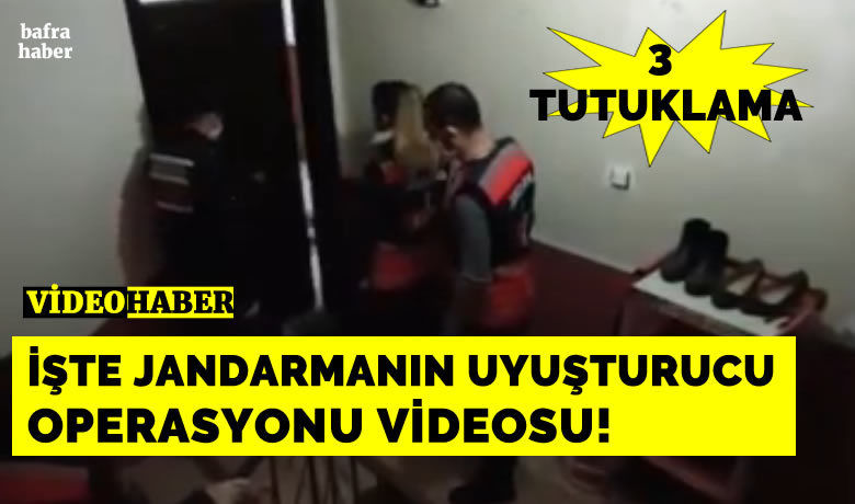 Bafra’da uyuşturucu operasyonunda 3 tutuklama