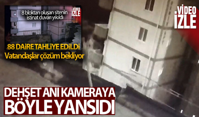 İzmir'de istinat duvarı apartmanın üzerineböyle yıkıldı: 88 daire boşaltılmıştı - İzmir’in Narlıdere ilçesinde, toprak kayması nedeniyle istinat duvarının bir apartmanın üzerine yıkılma anları güvenlik kamerasına yansıdı. 88 daire tedbiren boşaltılırken, olayın üzerinden geçen 6. günde apartmanda yaşayan vatandaşlar, bölgede çözüm amacıyla hiçbir şey yapılmadığını ve mağduriyetlerinin giderilmesini beklediklerini söyledi.