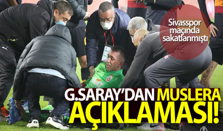 Galatasaray'dan, Muslera'nın sağlıkdurumuna ilişkin açıklama - Galatasaray, dün akşam oynanan Sivasspor müsabakasında sakatlanan Fernando Muslera'nın sol diz iç yan bağlarında ileri derecede yırtık, ön çapraz bağında da esneme tespit edildiğini açıkladı.