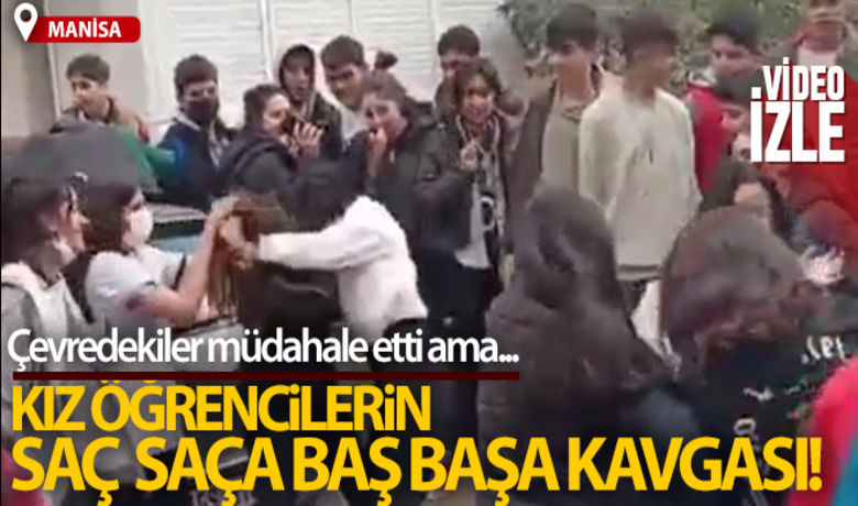 Kız öğrenciler ortalığı birbirine kattı - Manisa’nın Turgutlu ilçesinde iki kız öğrenci okul çıkışı kavga etti. Çevredekilerin ve arkadaşlarının ayıramadığı kavga cep telefonuyla görüntülendi.