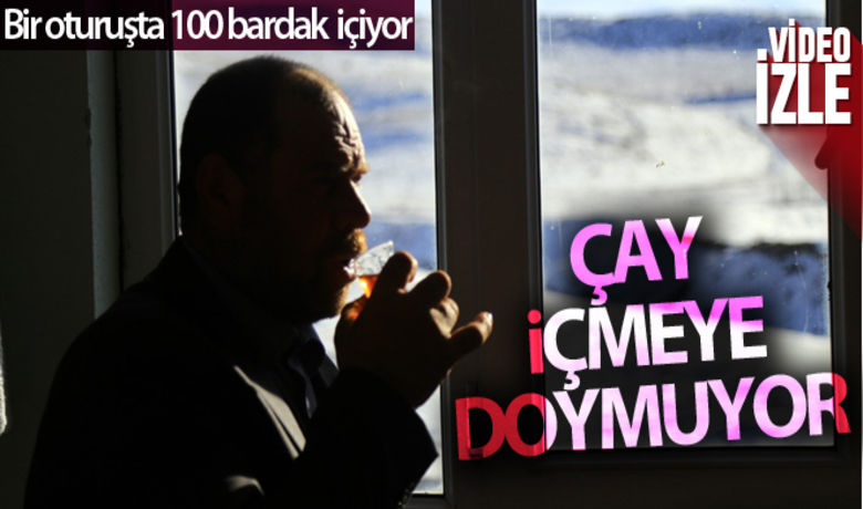Gümüşhaneli 57 yaşındaki Ömer Faruk Soydaşbir oturuşta 100 bardak çay içiyor - Gümüşhane’de yaşayan 57 yaşındaki Ömer Faruk Soydaş bir oturuşta 100 bardak çay içiyor. İnşaatlarda çalıştığı dönem ve askerlikten kalan alışkanlığını sürdüren Soydaş, muhabbet deminde olursa çay içmede sınır tanımadığını söyledi.