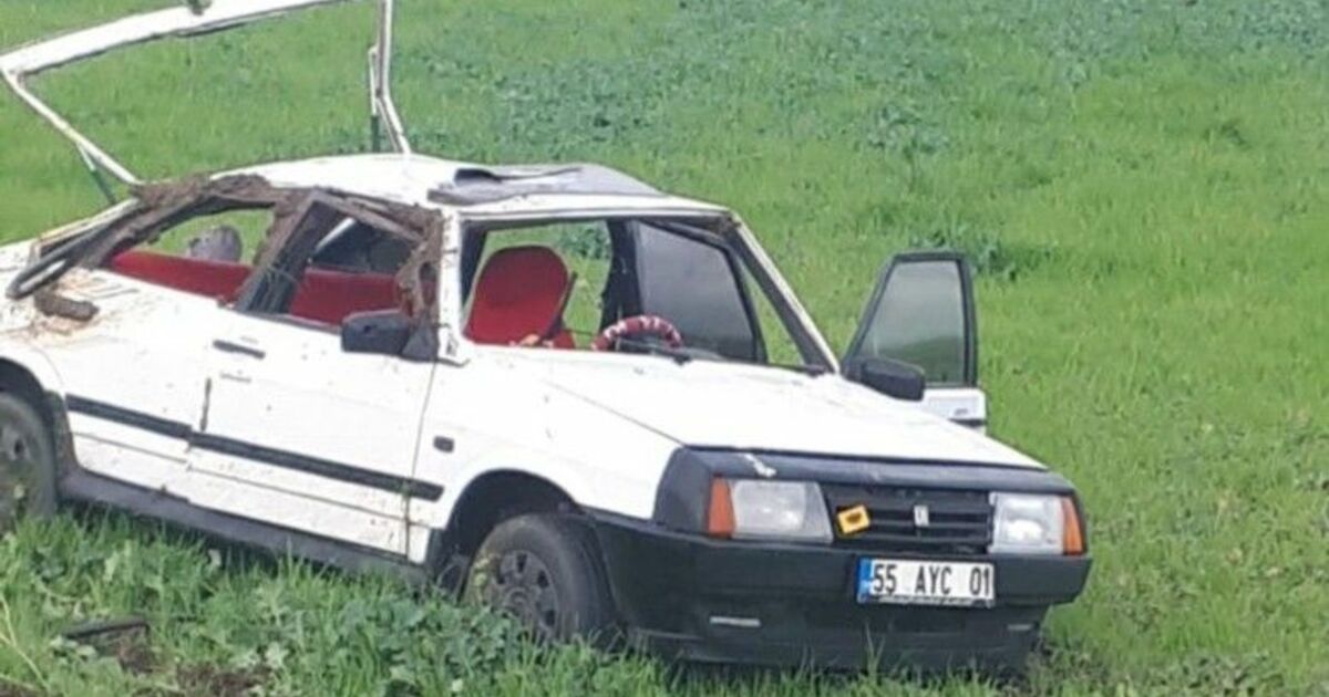 19 Mayıs'ta otomobil takla attı: 2 yaralı