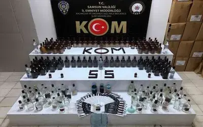 Samsun’da 10 adrese ’sahte içki’ operasyonu: 2 gözaltı
