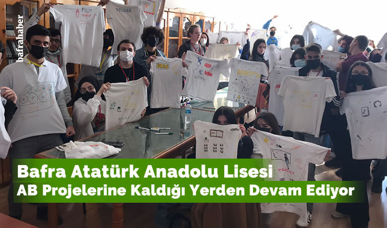 Bafra Atatürk Anadolu Lisesi AB Projelerine Kaldığı Yerden Devam Ediyor