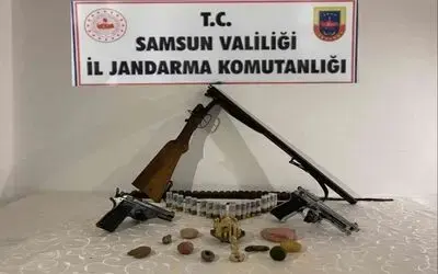 Samsun’da kaçak silah operasyonu

