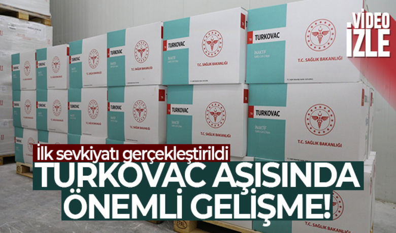 Yerli aşı Turkovac'ınilk sevkiyatı gerçekleştirildi - Acil kullanım onayı aldıktan sonra seri üretimine başlanılan yerli Korona virüs aşısı Turkovac’ın 150 bin dozluk ilk sevkiyatı Ankara’daki Sağlık Bakanlığı Halk Sağlığı Genel Müdürlüğü Aşı Ve İlaç Deposu’na yapıldı. İnceleme altına alınan aşının tüm analizleri tamamlandıktan sonra yurt genelinde dağıtımına başlanılacak.	“Bundan sonraki işimiz aşıları güvenli bir şekilde depolamak”
