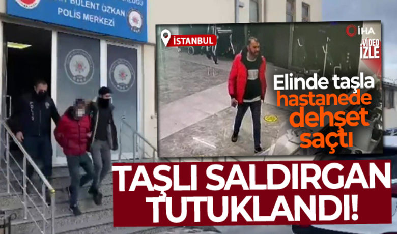 Sultangazi'de hastanede dehşetsaçan şüpheli tutuklandı - İstanbul Sultangazi’de elinde taşla hastaneye girerek dehşet saçan şahıs, çıkarıldığı adli makamlarca tutuklandı.