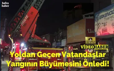Yoldan Geçen Vatandaşlar Yangının Büyümesini Önledi!