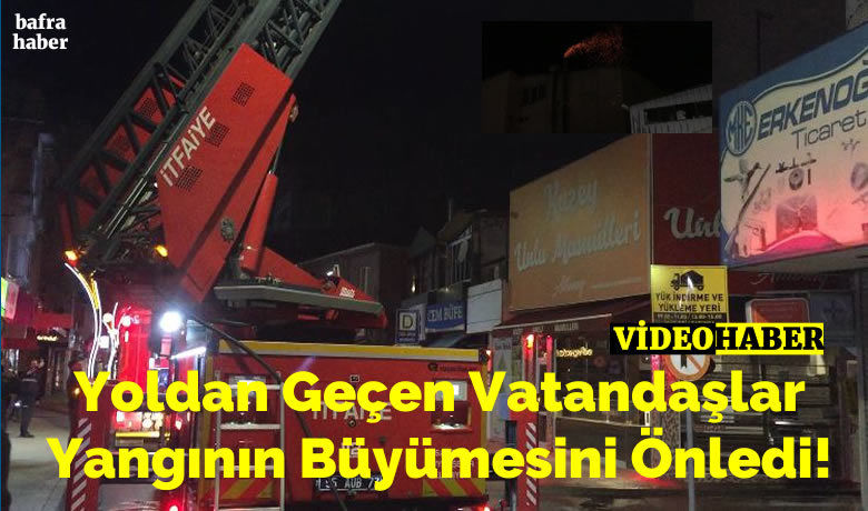 Yoldan Geçen Vatandaşlar Yangının Büyümesini Önledi!