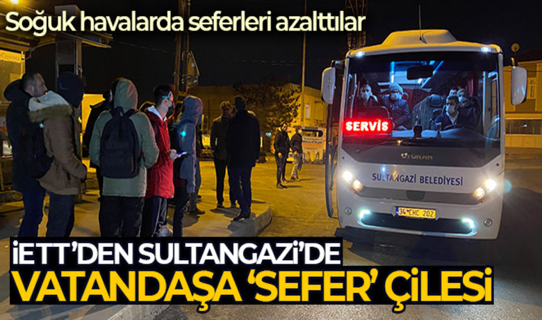 İETT'den Sultangazi'de vatandaşa ‘sefer' çilesi - İstanbul Büyükşehir Belediyesi’nin aldığı kararla Sultangazi’de İETT seferleri azaltılırken Topkapı minibüs seferleri ise durdurdu. Sabah işe gidiş ve akşam işten dönüş saatlerinde yaşanan yoğunluklar vatandaşları çileden çıkarırdı. Sultangazi Belediyesi İBB’nin tepkilere yol açan kararı sonrası harekete geçerek İETT’nin otobüs azalttığı noktalara halk otobüsü seferi koyarak sefer düzenlemeye başladı.