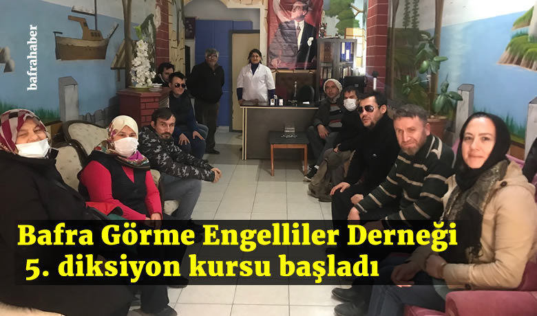Bafra Görme Engelliler Derneğinden 5. Diksiyon Kursu