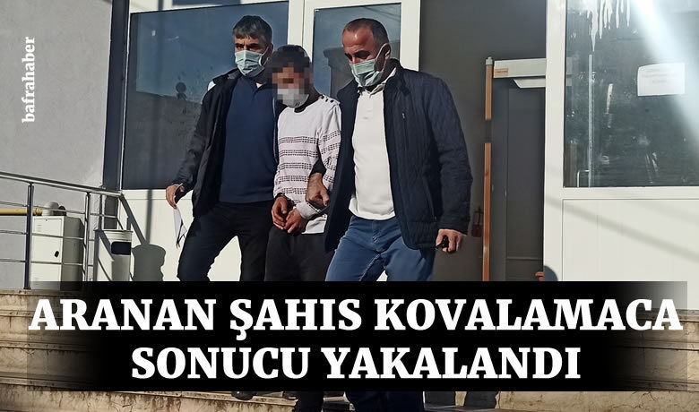 Aranan şahıs kovalamaca sonucu yakalandı - Samsun’un Bafra ilçesinde 4 ay 15 gün hapis cezası bulunan şahıs yakalanarak cezaevine gönderildi.
