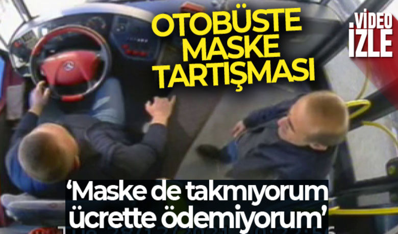 Maske takmamakta direnenvatandaşı otobüsten indirdi - Erzurum’da Büyükşehir Belediyesi’ne ait şehir içi yolcu otobüsüne binen bir vatandaş maske takmamakta direnince bir yolcu, maskesiz vatandaşı otobüsten indirdi.
