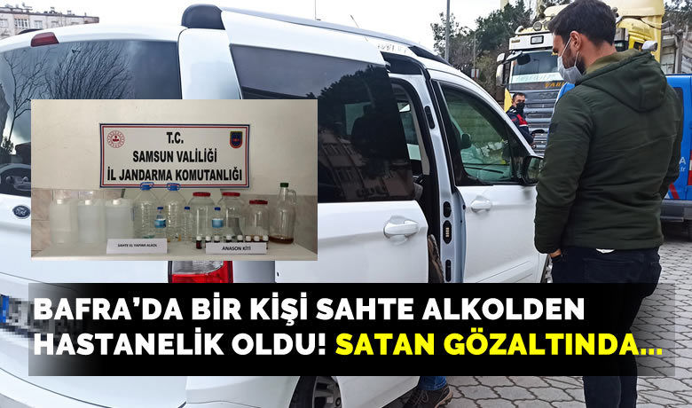 Bafra'da sahte alkolden 1 kişi zehirlendi - Samsun’un Bafra ilçesinde sahte alkolden 1 kişi zehirlendi. Alkolü satan 1 kişi gözaltına alındı. Şahsın evinde ve arabasında yapılan aramada sahte alkol ve cinsel içerikli hap ele geçirildi.