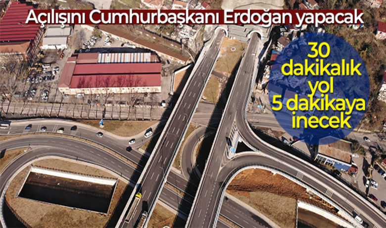 Açılışını Cumhurbaşkanı Erdoğan yapacak, 30dakikalık yol 5 dakikaya inecek - Zonguldak`tan Kilimli ilçesine yaklaşık 30 dakikada gidilebilen yolu 3 dakikaya düşürecek olan Prof Dr. Teoman Duralı Tünelleri`nin yapımı tamamlandı. Çevre düzenlemesi yapılan projenin açılışı ise Cumhurbaşkanı Recep Tayyip Erdoğan'ın katılımı ile 22 Ocak günü gerçekleştirilecek. Sertaç Özdemir - Onur Altındağ ZONGULDAK (İHA)