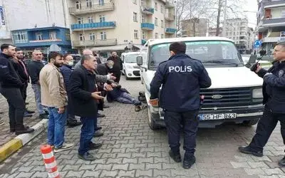 Kamyonetin çarptığı bisikletli yaralandı
