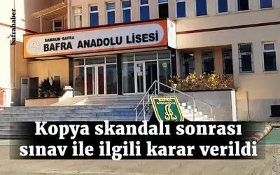 Kopya Skandalı Sonrası Sınav ile ilgili Karar Verildi