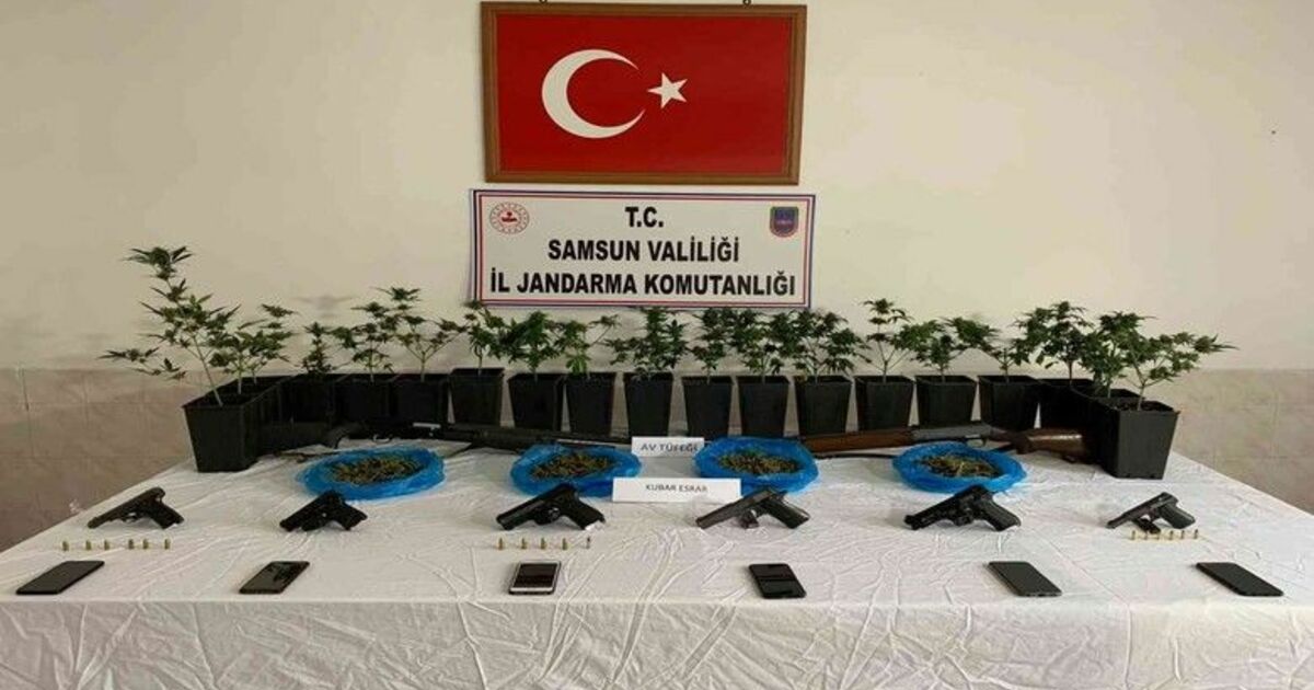 Bafra’da uyuşturucu ve silah ele geçirildi: 1 gözaltı
