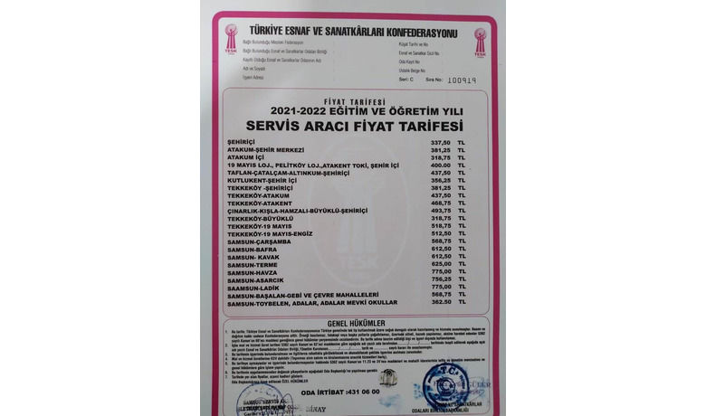Okul servisleri ilk kez ’ara zam’ yaptı - Samsun’da okul servisleri ilk kez ’ara zam’ yaptı. Servisçiler öğrenci taşıma tarifesine yapılan yüzde 25’lik zammı az bulurken, zammın en az yüzde 40 oranında olması gerektiğini ifade ettiler.