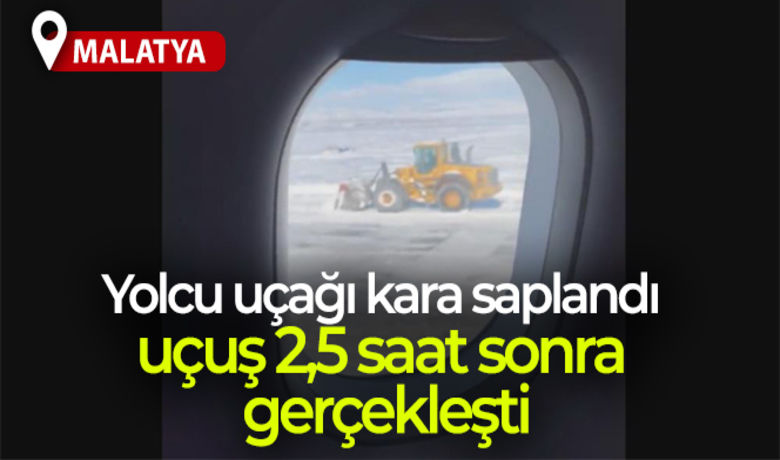 Yolcu uçağı kara saplandı,uçuş 2,5 saat sonra gerçekleşti - Malatya’dan İstanbul’a gidecek olan yolcu uçağı pistte kara saplanınca uçuş bir süre ertelendi. Pistin iş makineleri tarafından temizlenmesinin ardından uçak gecikmeli olarak uçuşunu gerçekleştirdi.