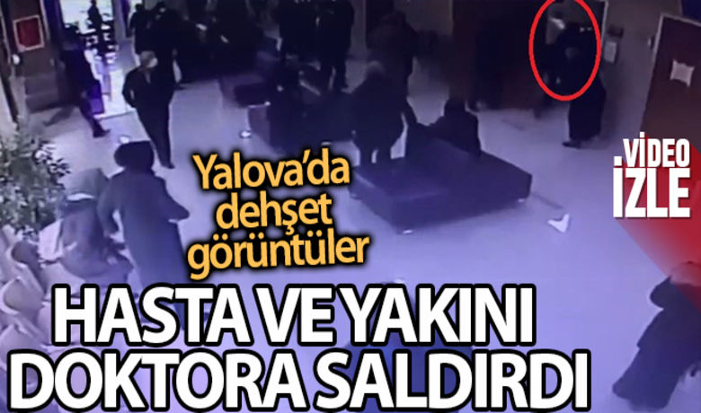 Yalova'da hasta ve yakınındoktora saldırı anı kamerada - Yalova Devlet Hastanesi'nde randevu alamadığı için görevi başındaki doktora saldıran hasta ve yakınının güvenlik kamera görüntüleri ortaya çıktı. Saldırı ve hastanedeki panik anları anbean kameraya yansıdı.