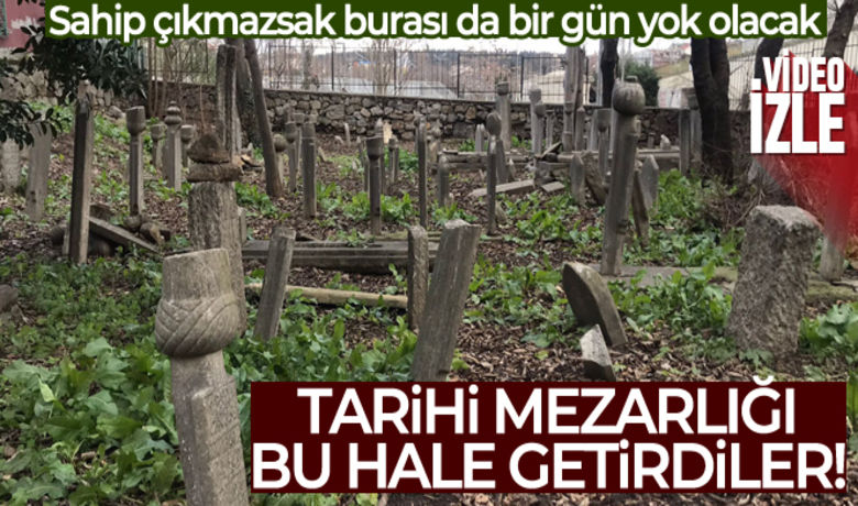 Kadıköy'de 400 yıllıktarihi mezarlık harabeye döndü - İstanbul Üsküdar'da Karacaahmet Mezarlığı'nın son parçası olan ve içerisinde Osmanlı sarayında görev yapmış isimlerin de mezarlarının bulunduğu Ayrılık Çeşme Mezarlığı harabeye döndü. 400 yıllık mezar taşları tahrip edilirken, tarihi mezarlık definecilerin istilasına uğradı. Tarihi mezarlık havadan görüntülendi.