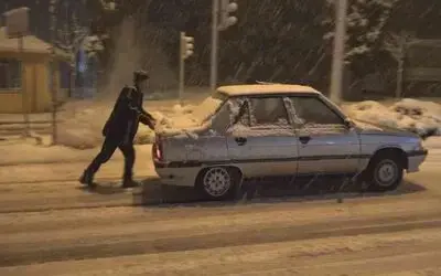 Bafra’da yoğun kar yağışı