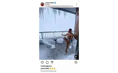 Yasin Öztekin’den ilginç kar paylaşımı
