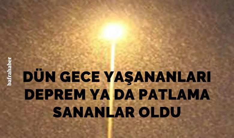 Bafra'da Patlama Gibi Gök Gürültüsü