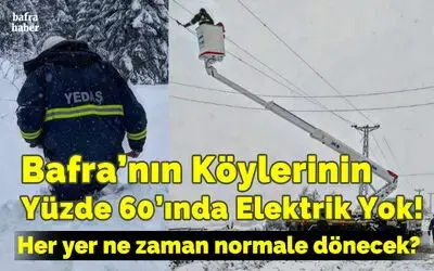 Bafra’nın Köylerinin Yüzde 60’ında Elektrik Yok!