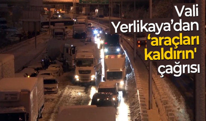 Vali Yerlikaya'dan vatandaşlara 'Otoyol veD-100'de park edilmiş araçları kaldırın' çağrısı - İstanbul Valisi Ali Yerlikaya, karla mücadelenin etkin şekilde sürdürülmesi için vatandaşlara, otoyol ve D-100’de park edilmiş özel araçların kaldırılması çağrısında bulundu.