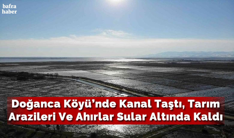 Sular altında kalantarım arazileri havadan görüntülendi